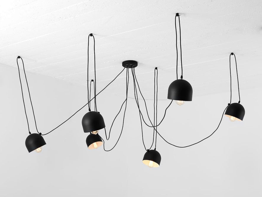 CustomForm Lámpara colgante POPO 6 – Negro – vista principal